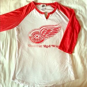 Redwings 3/4 sleeve t shirt